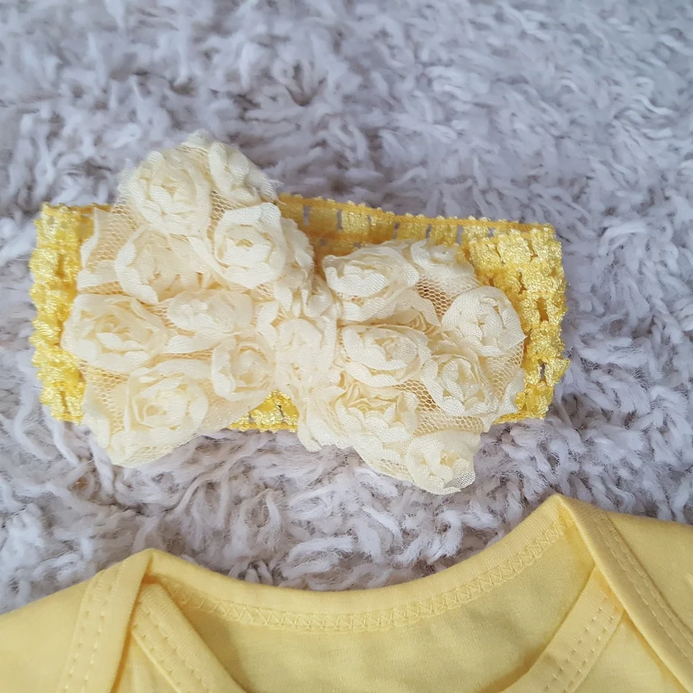 Baby Girl Halloween Mustard Costume Tutu Dress -